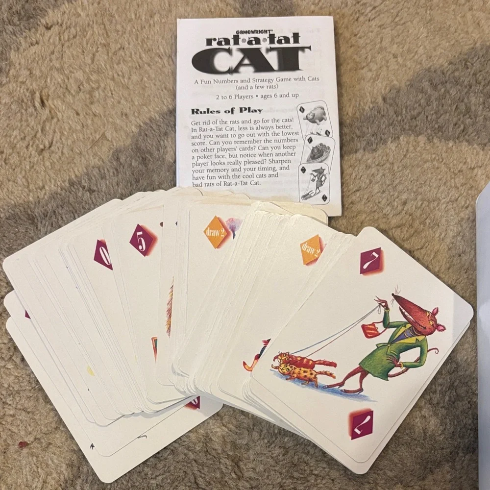 Rat-a-Tat Cat Card Game - White/Green Box